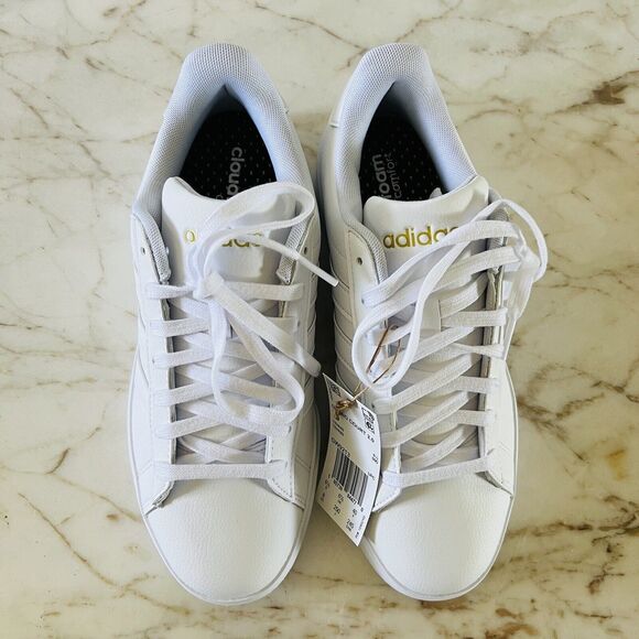 ADIDAS Grand Court Cloudfoam Lifestyle Court Comfort Shoes Cloud White - US 8 - Picture 2 of 11